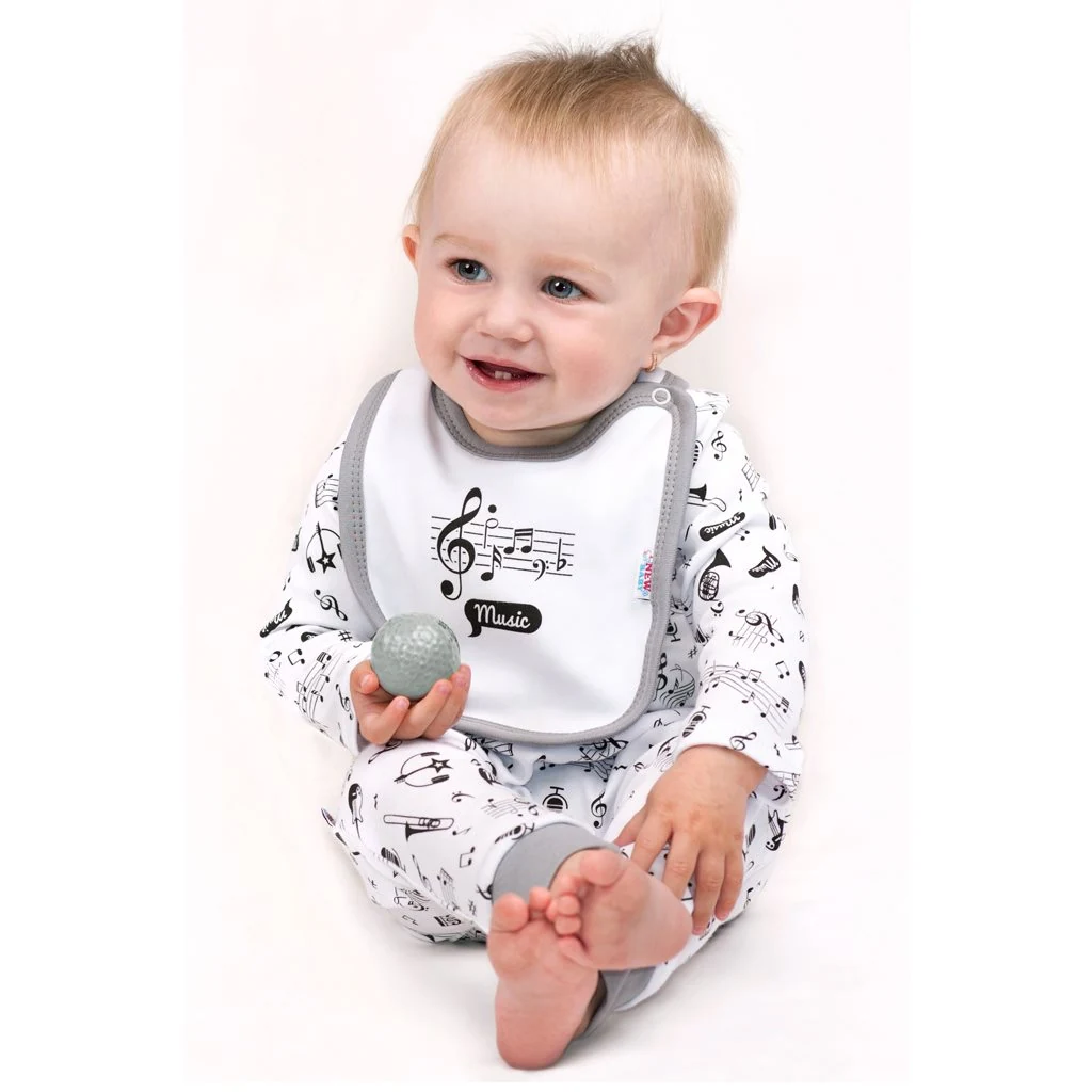 Kojenecké body s dlouhým rukávem New Baby Music, vel. 86 (12-18m)