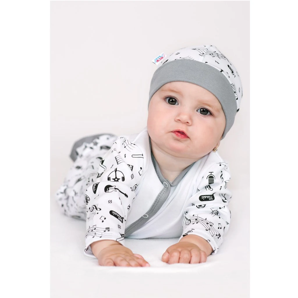 Kojenecká bavlněná košilka New Baby Music, vel. 68 (4-6m)