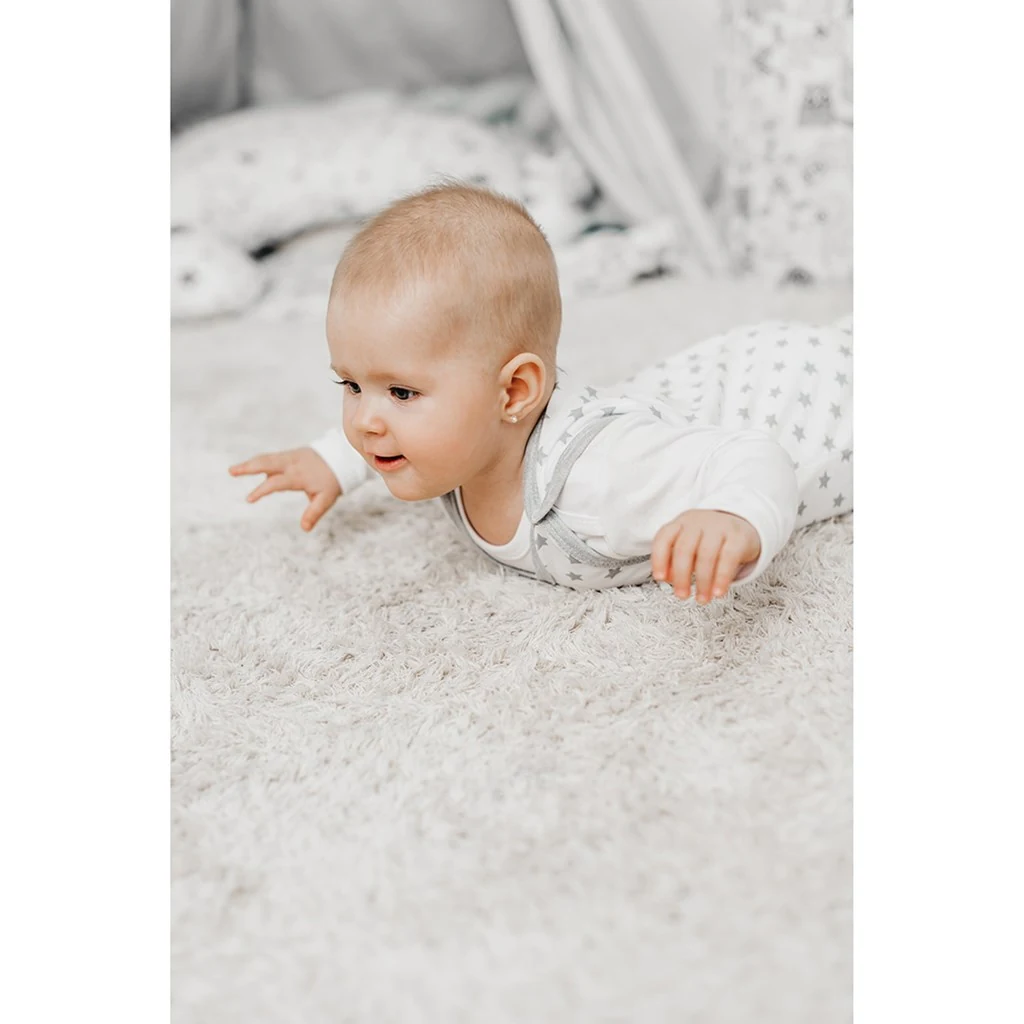 Kojenecké dupačky New Baby Classic II šedé s hvězdičkami, vel. 86 (12-18m)