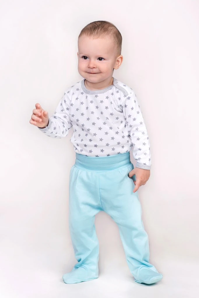 Kojenecká košilka New Baby Classic II šedá s hvězdičkami, vel. 68 (4-6m)