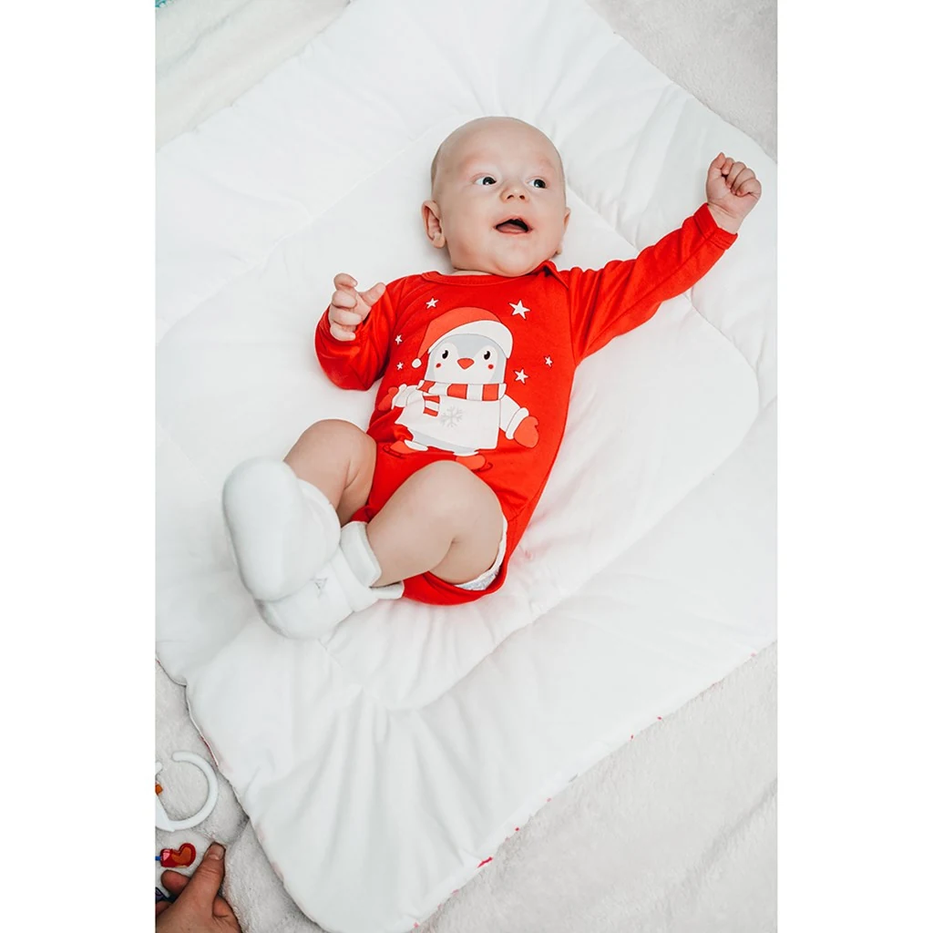 Kojenecké body s dlouhým rukávem New Baby Winter Penguin, vel. 80 (9-12m)