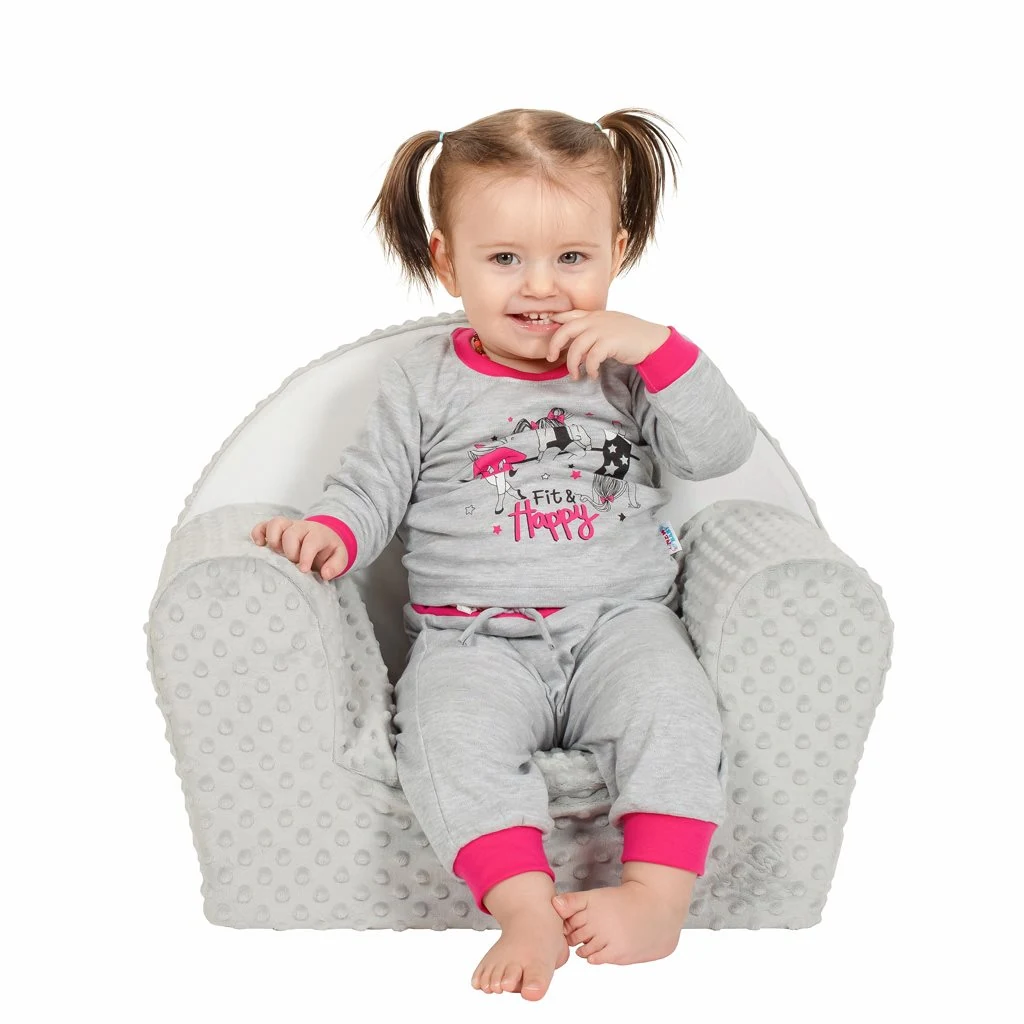 Dětské křeslo z Minky New Baby Liška mátové