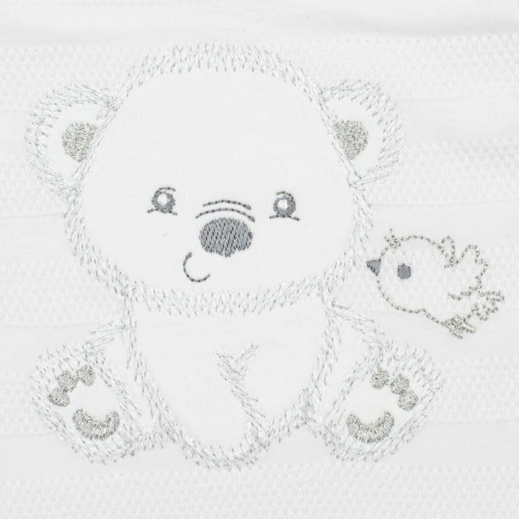 Kojenecká soupravička do porodnice New Baby Sweet Bear bílá, vel. 56 (0-3m)