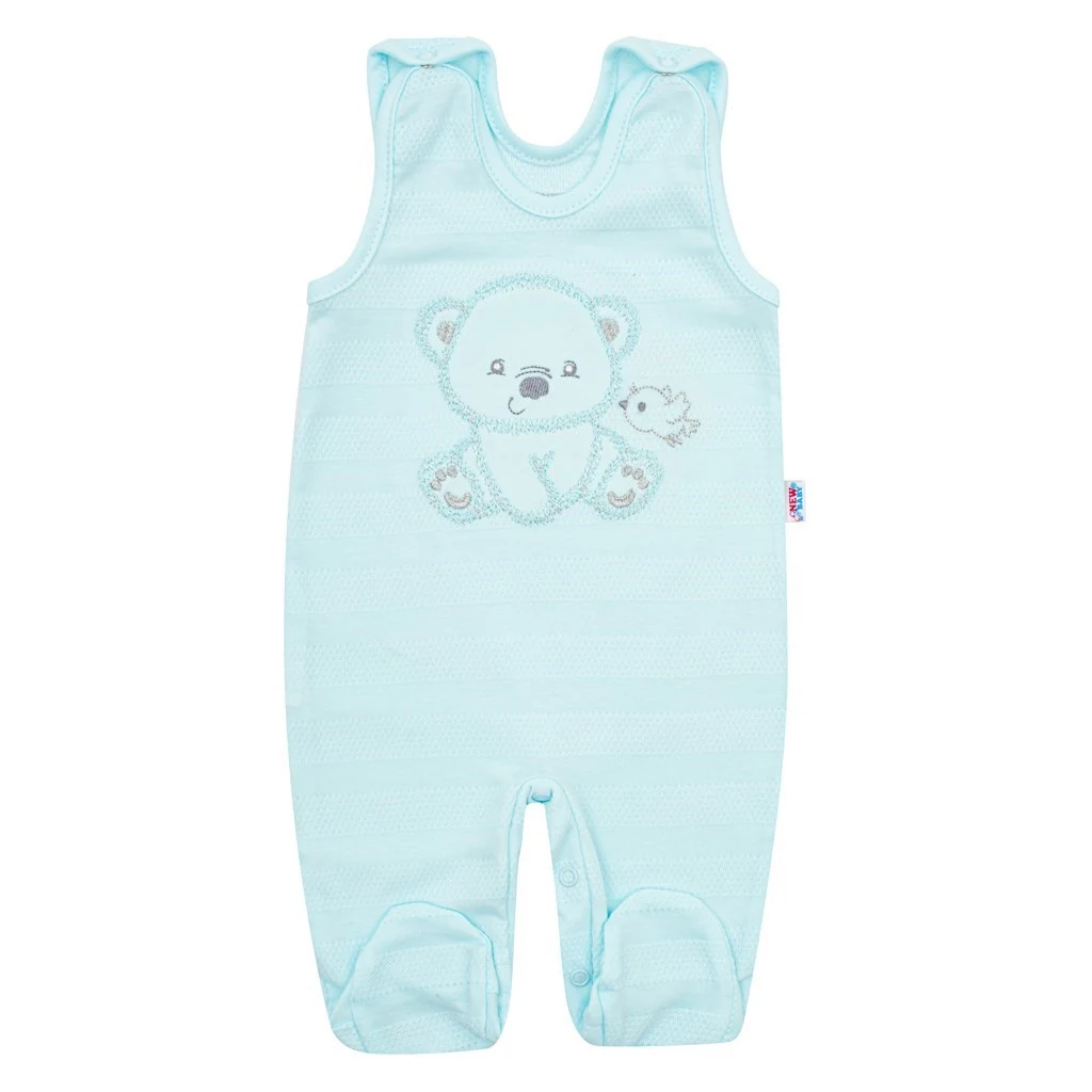 Kojenecká soupravička do porodnice New Baby Sweet Bear modrá, vel. 56 (0-3m)