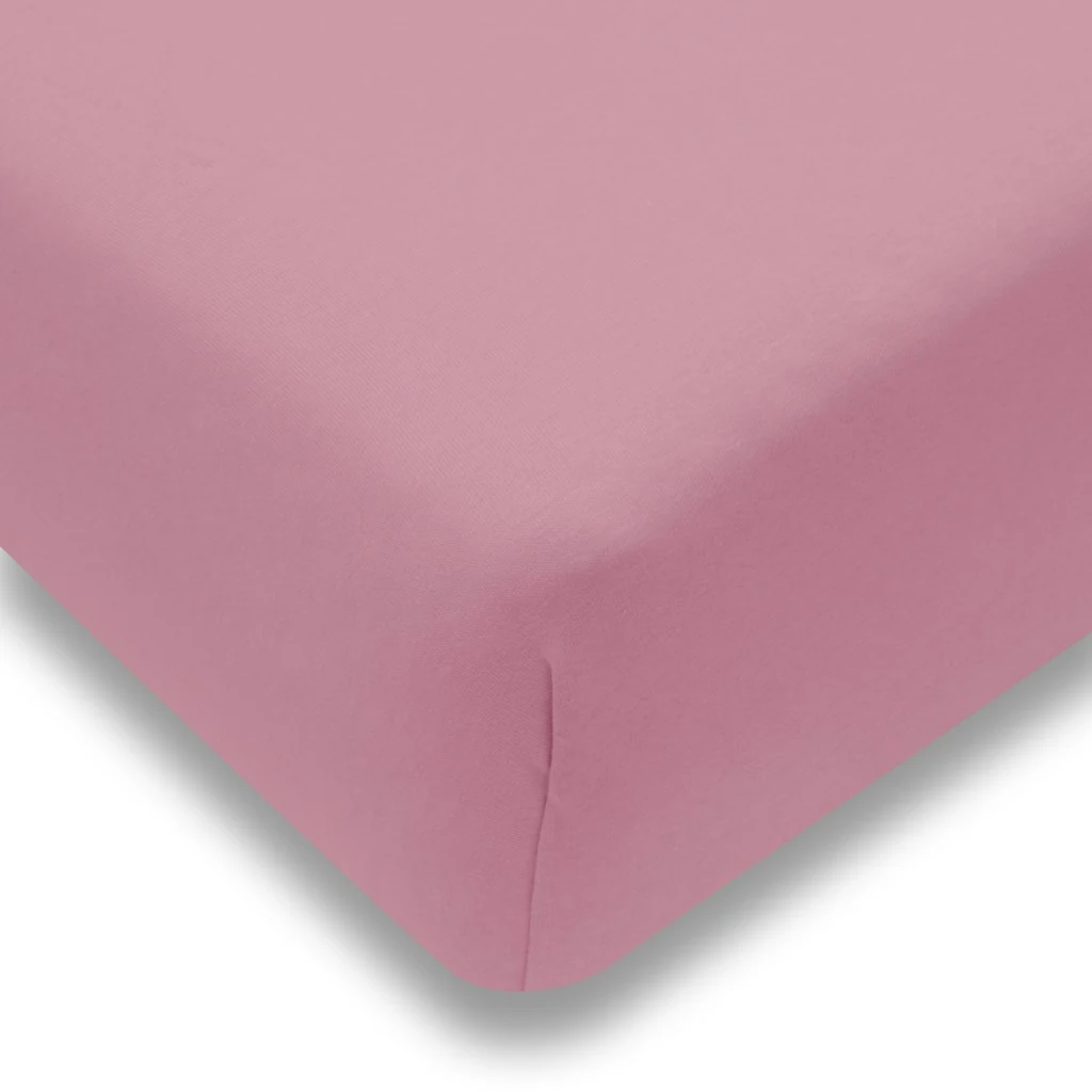Jersey prostěradlo do postýlky New Baby 120x60 růžové
