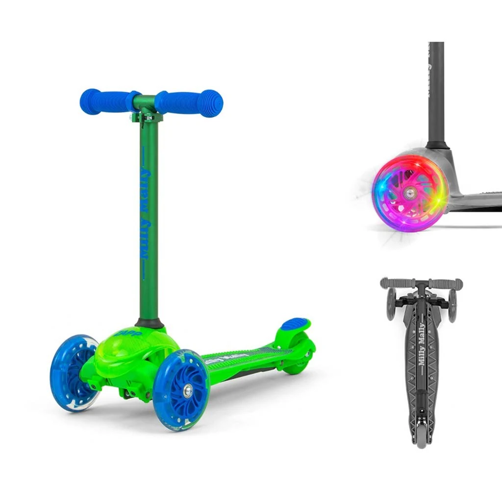 Dětská koloběžka Milly Mally Scooter Zapp green