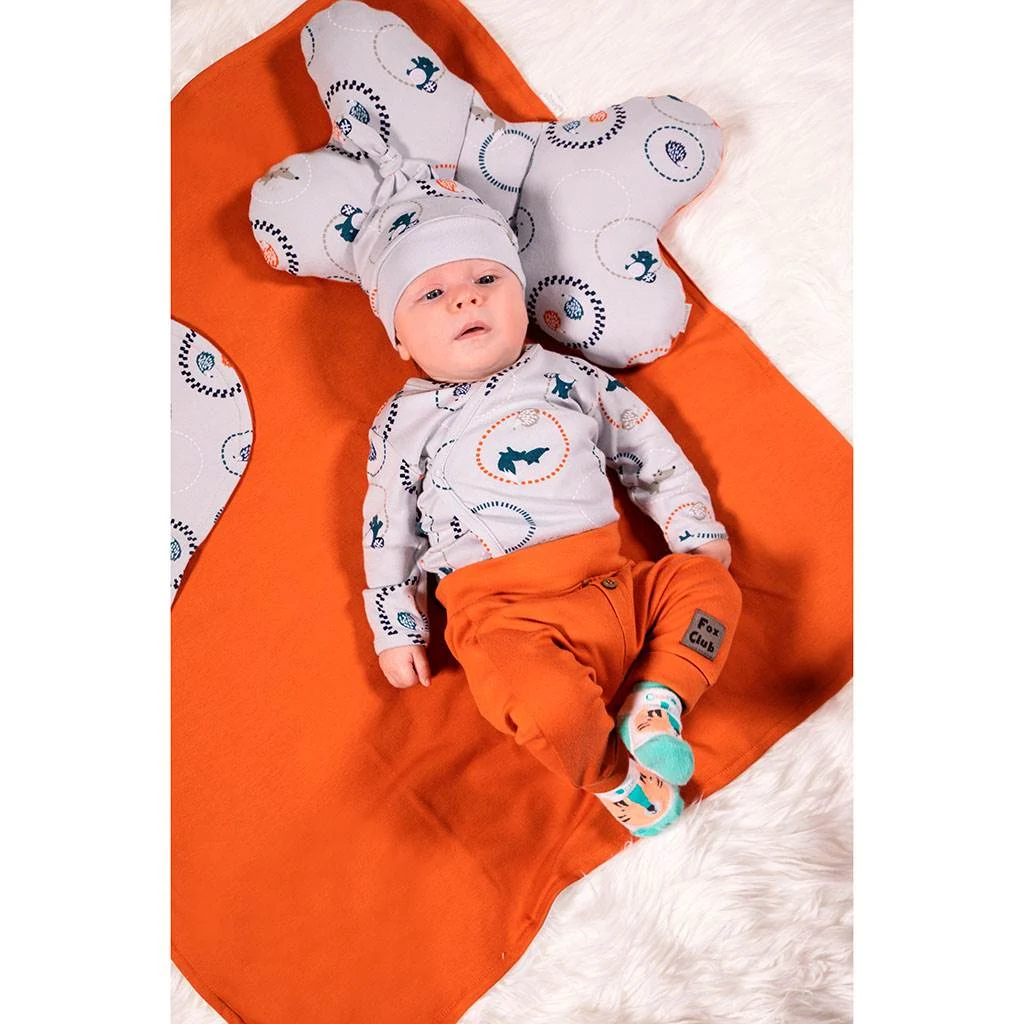 Kojenecká bavlněná čepička Nicol Fox Club, vel. 62 (3-6m)