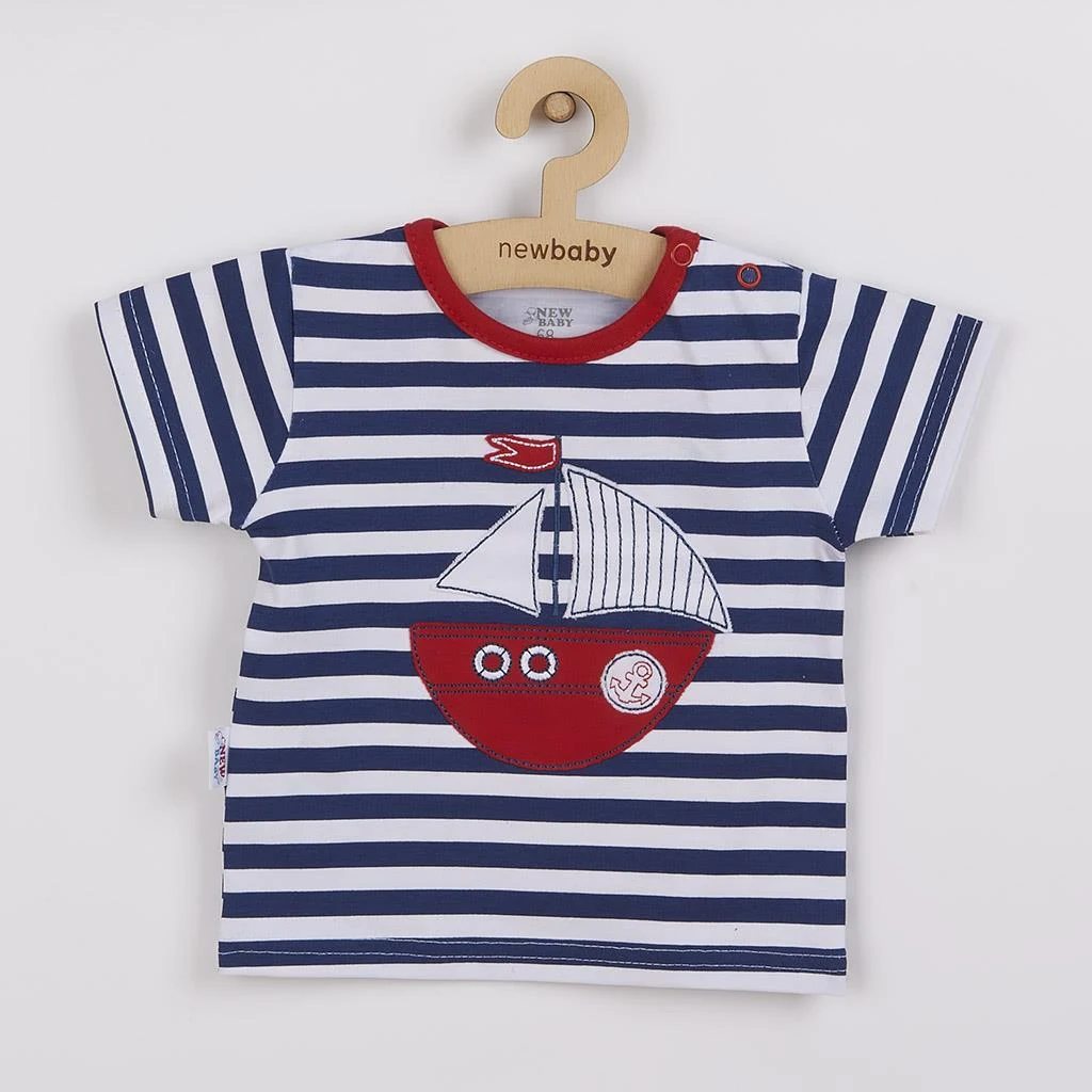 Kojenecká souprava tričko a kraťásky New Baby Marine, vel. 56 (0-3m)