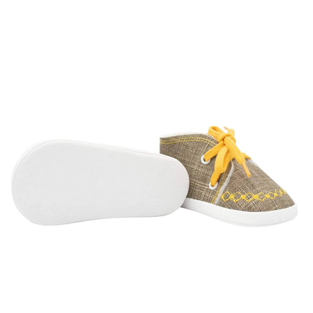 Kojenecké capáčky tenisky New Baby jeans mustard 0-3 m, vel. 116/122