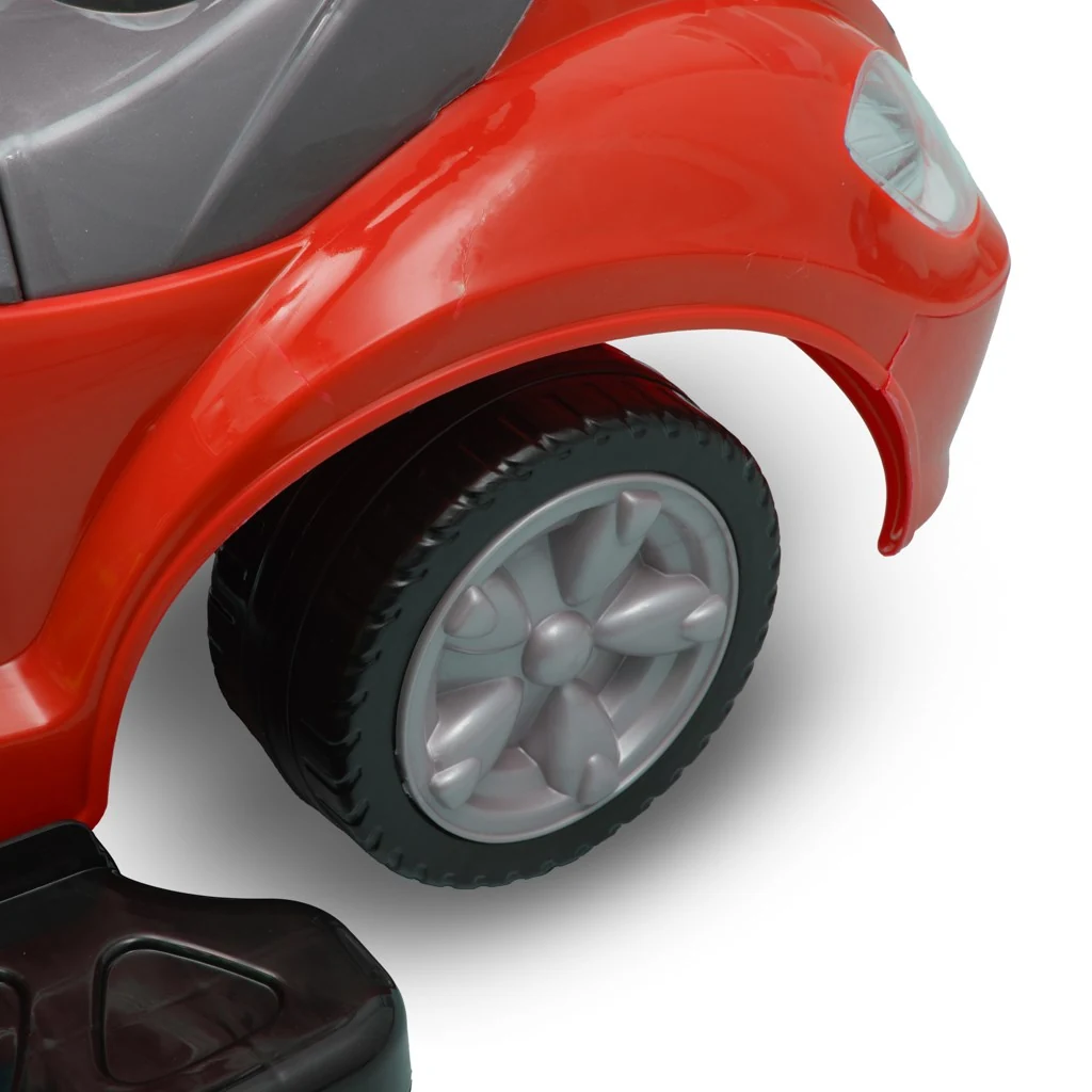Dětské odrážedlo s vodící tyčí 3v1 Baby Mix Mega Car červené