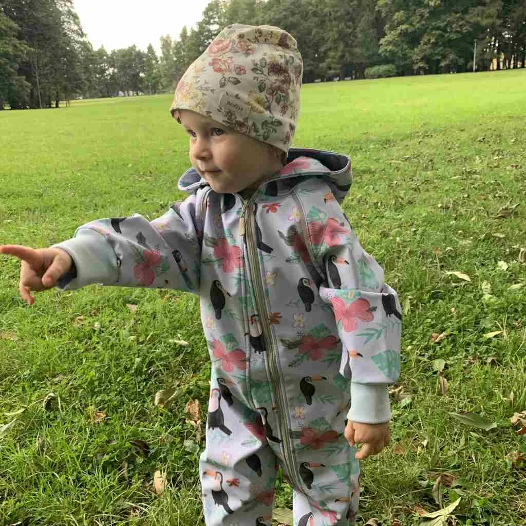 Softshellový kojenecký overal New Baby Tukan, vel. 98 (2-3r)