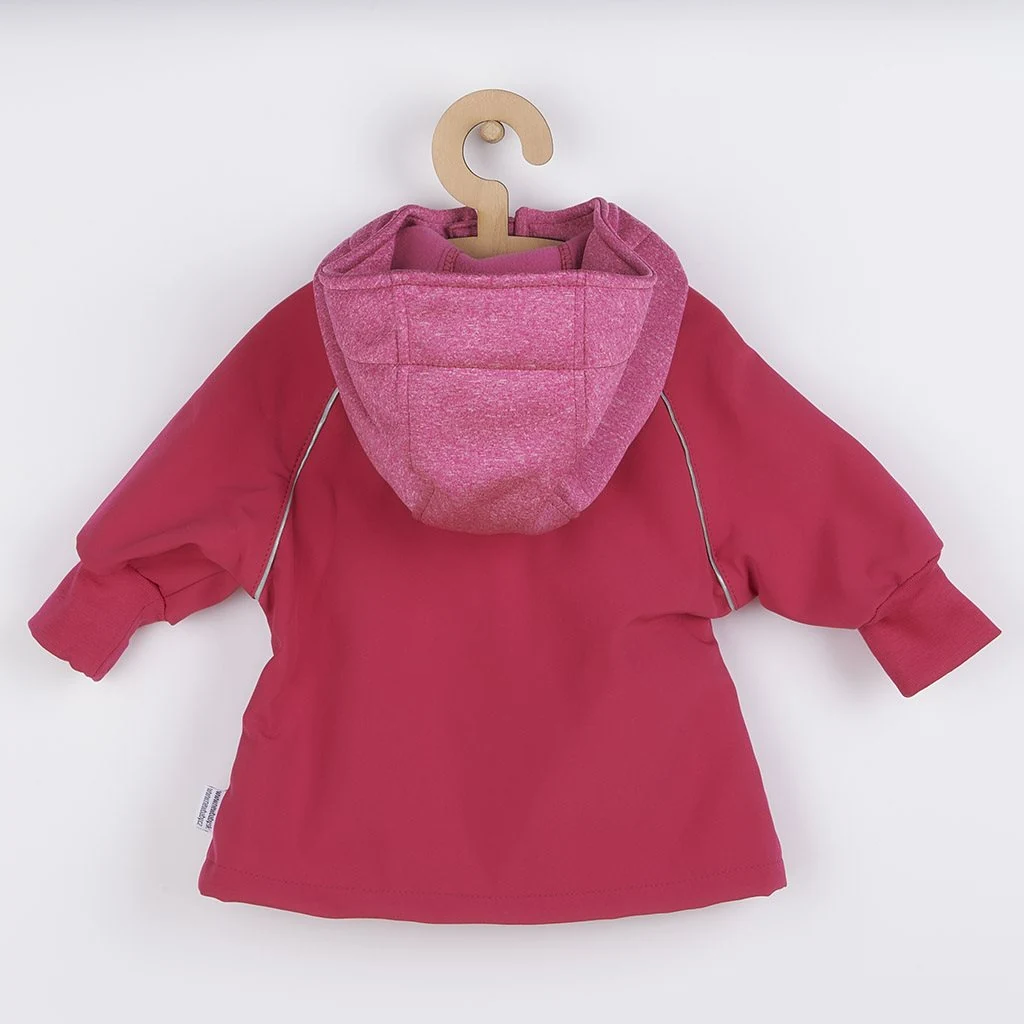 Softshellová kojenecká bundička New Baby růžová, vel. 98 (2-3r)