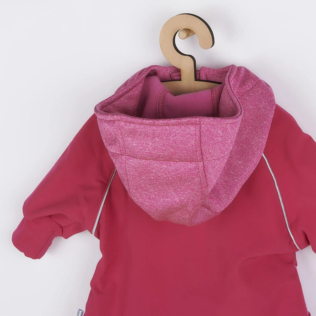 Softshellová kojenecká bundička New Baby růžová, vel. 98 (2-3r)