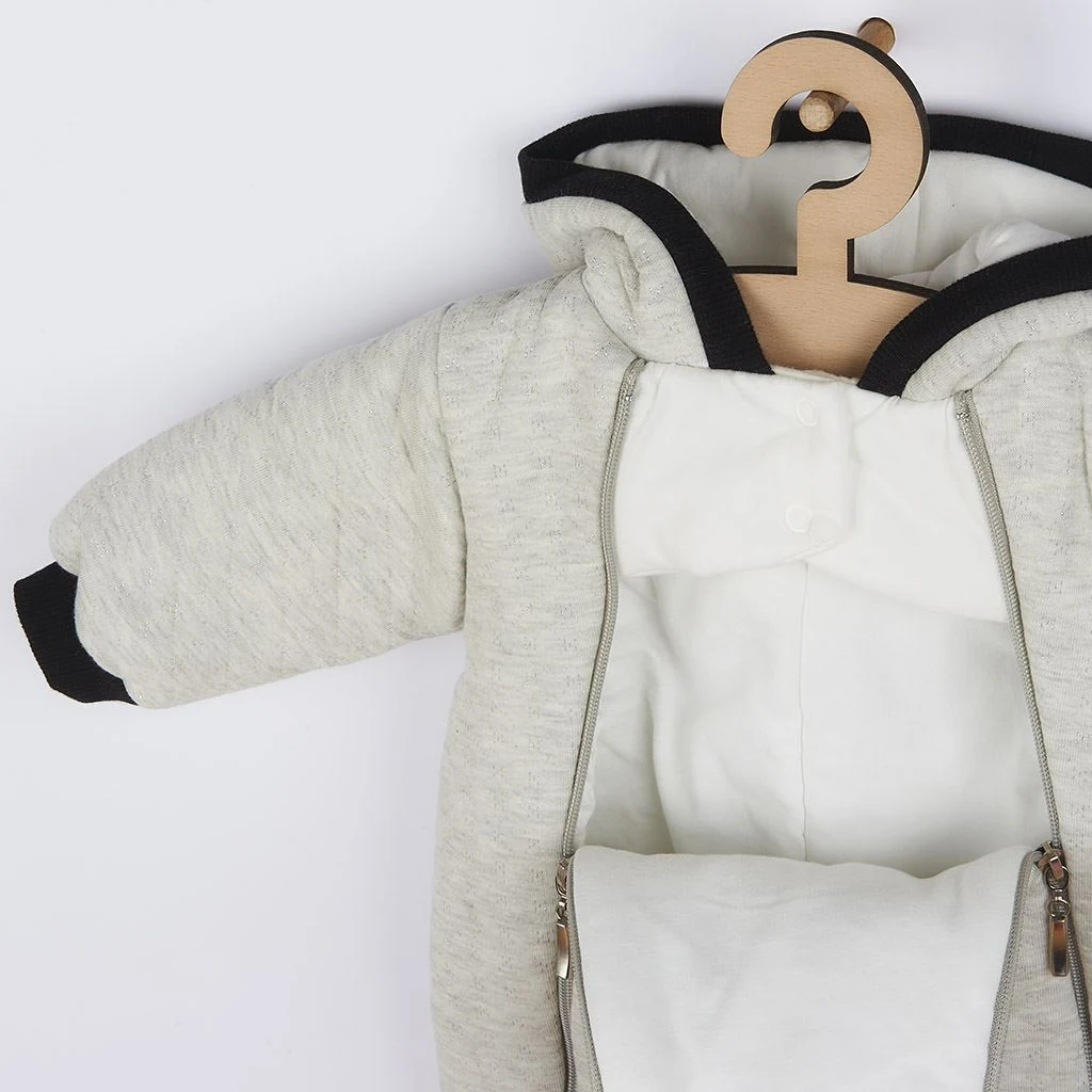 Zimní kojenecká kombinéza s kapucí Koala Star Vibes modrá, vel. 62 (3-6m)