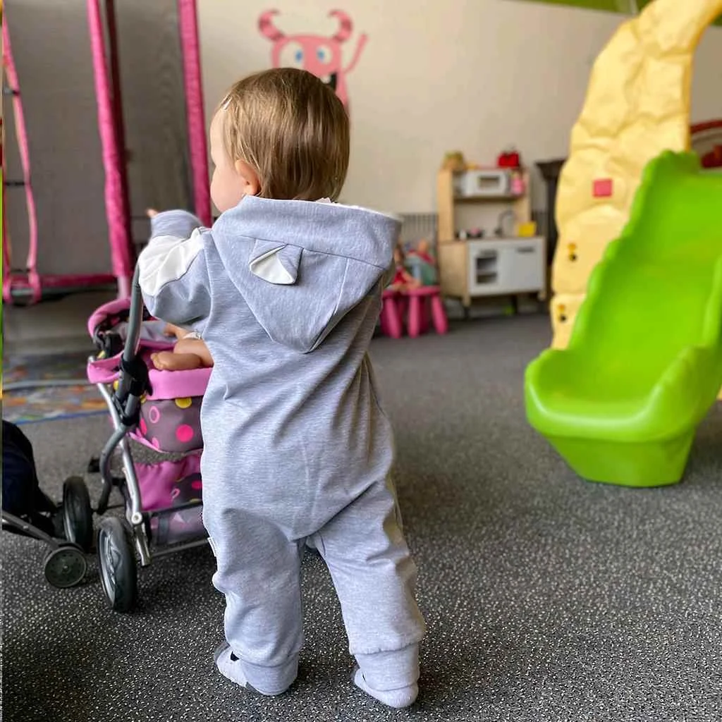 Kojenecký teplákový overal New Baby The Best růžový, vel. 92 (18-24m)