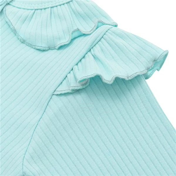 Kojenecký bavlněný overal New Baby Stripes ledově modrá, vel. 80 (9-12m)