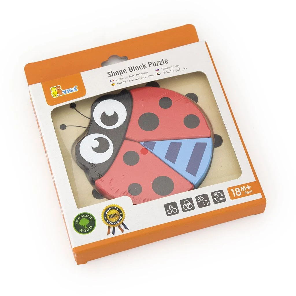 Dřevěné puzzle pro nejmenší Viga Beruška
