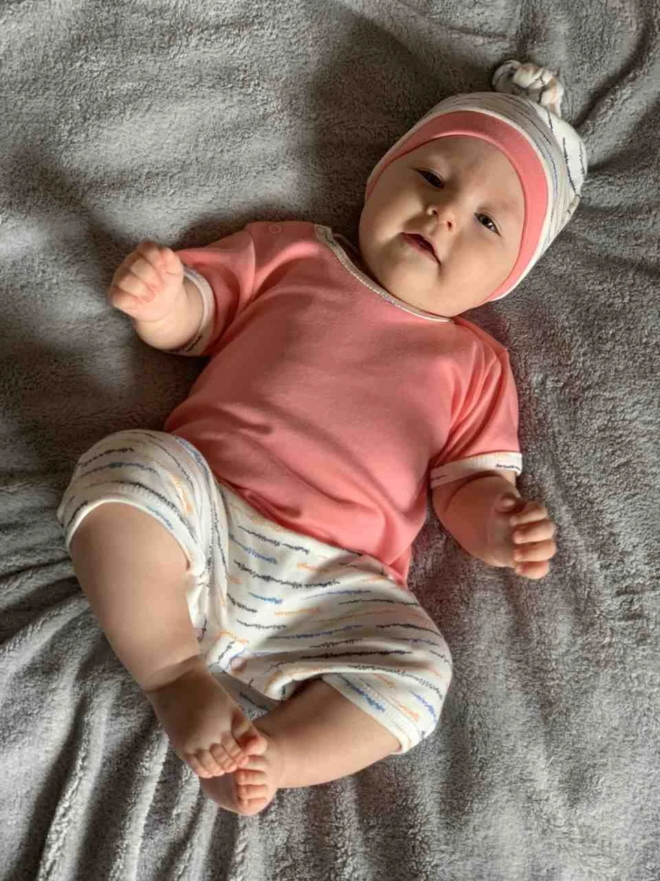 Kojenecká bavlněná čepička New Baby Summertime holka, vel. 68 (4-6m)