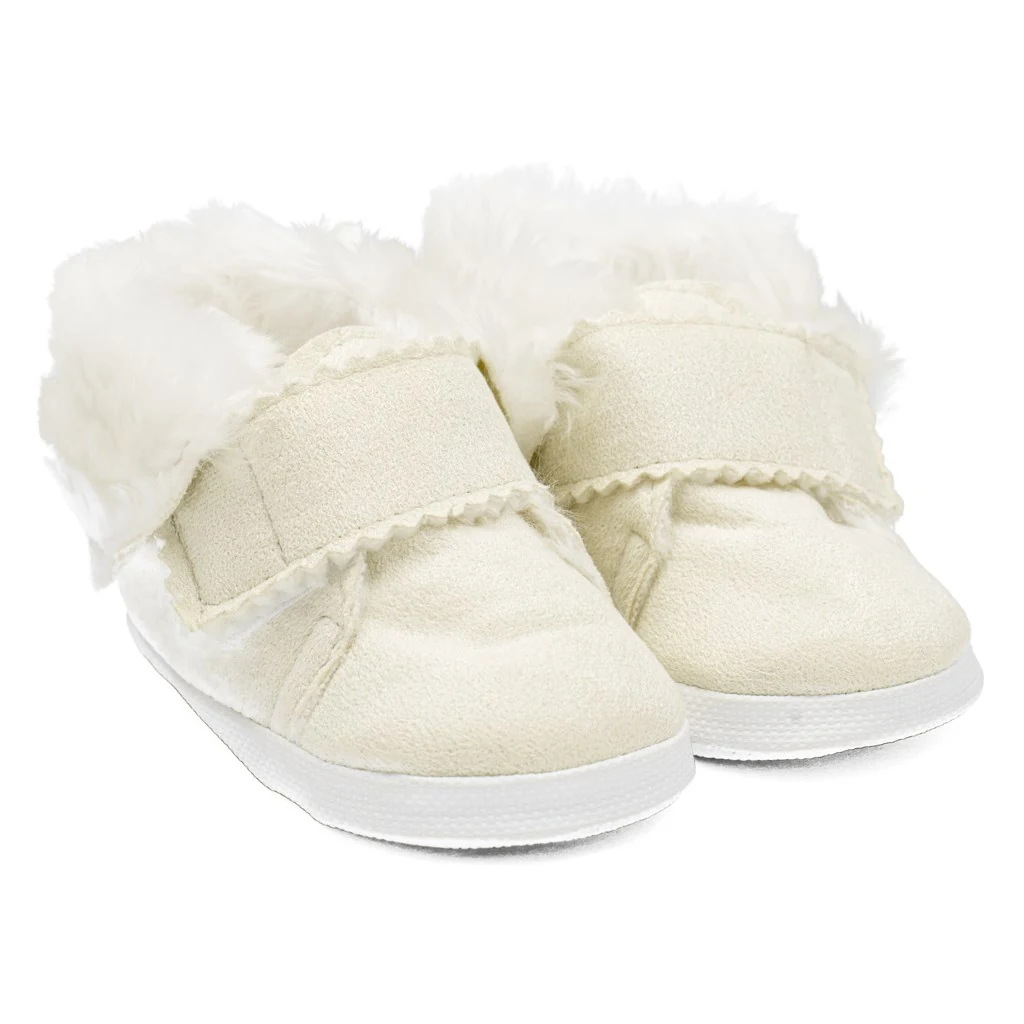 Kojenecké zimní semiškové capáčky New Baby 0-3 m béžové, vel. 116/122