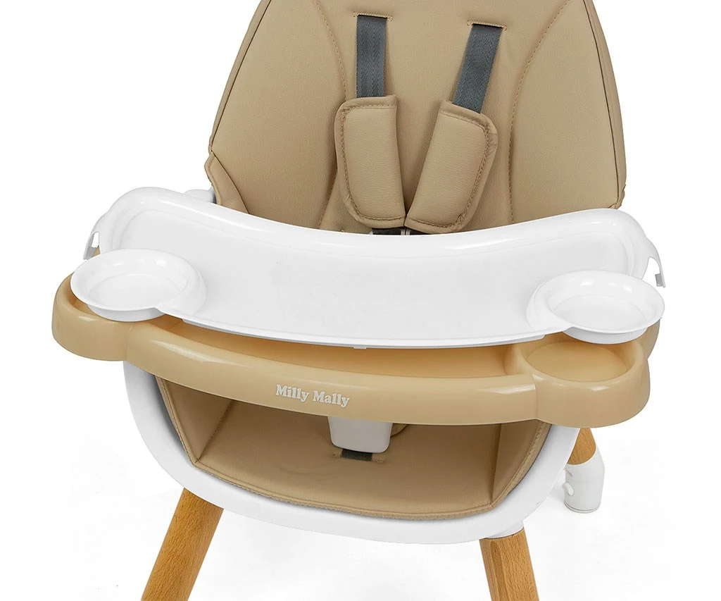 Jídelní židlička Milly Mally 2v1 Malmo beige