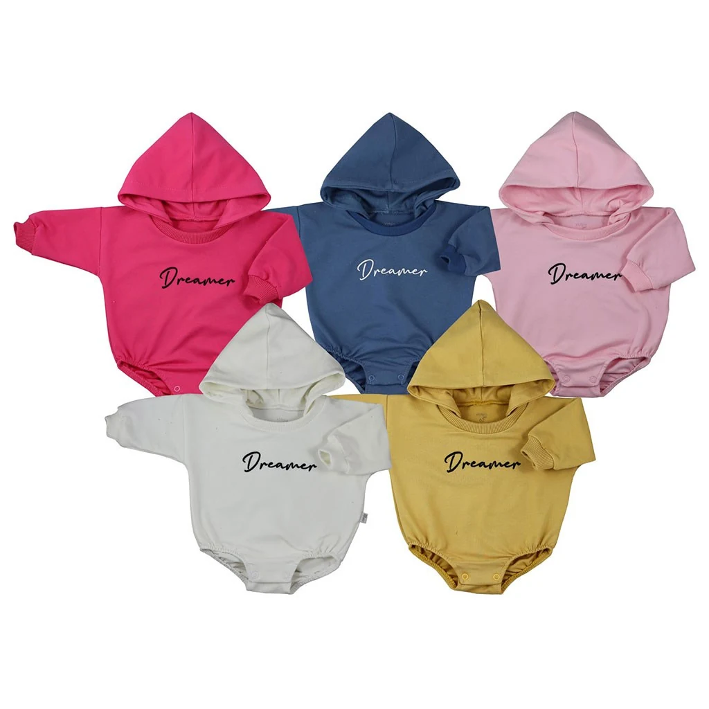 Kojenecké teplákové body baggy s kapucí Koala Dreamer hořčicová, vel. 74 (6-9m)