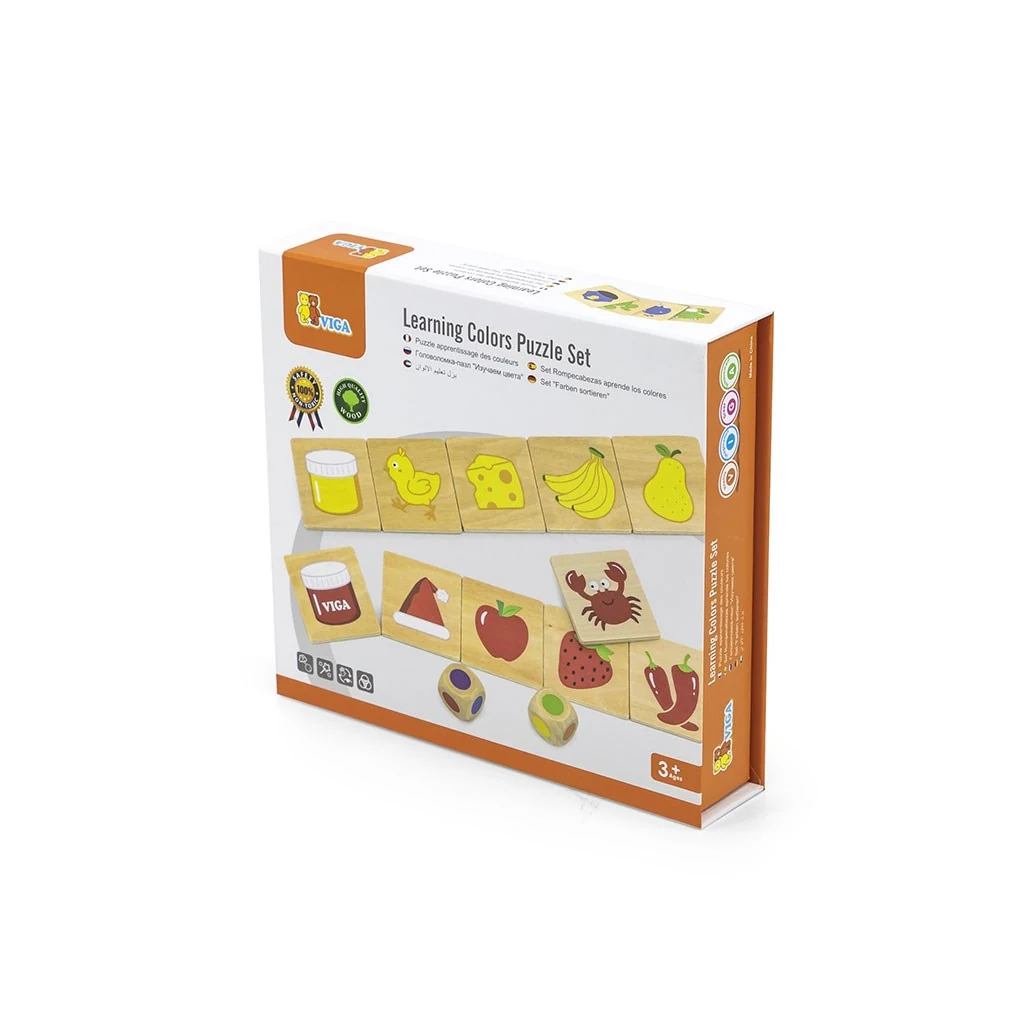 Dřevěné puzzle Barvy Viga