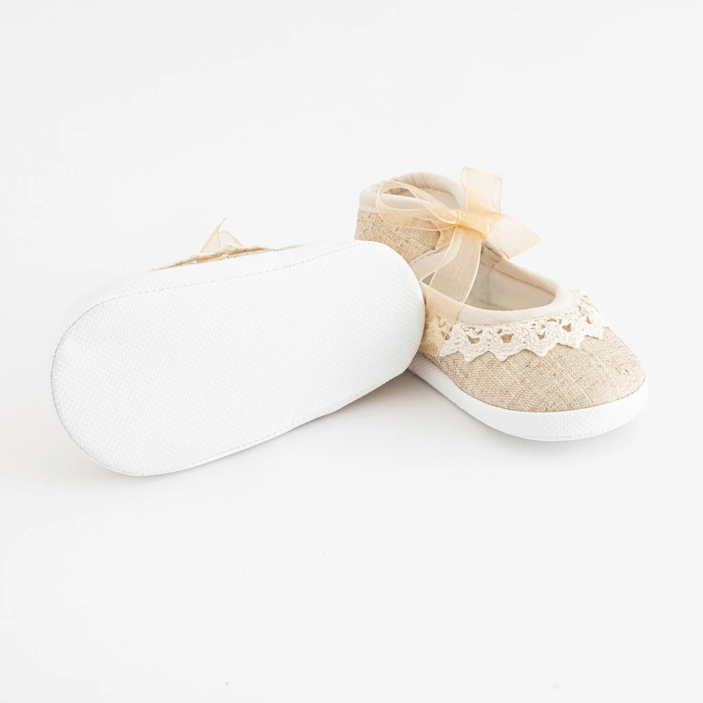 Kojenecké krajkové capáčky New Baby hnědá 3-6 m, vel. 3- 6 m