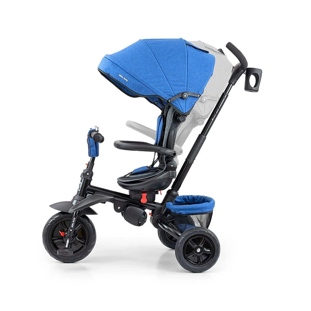Dětská tříkolka 6v1 Milly Mally Stanley navy-black