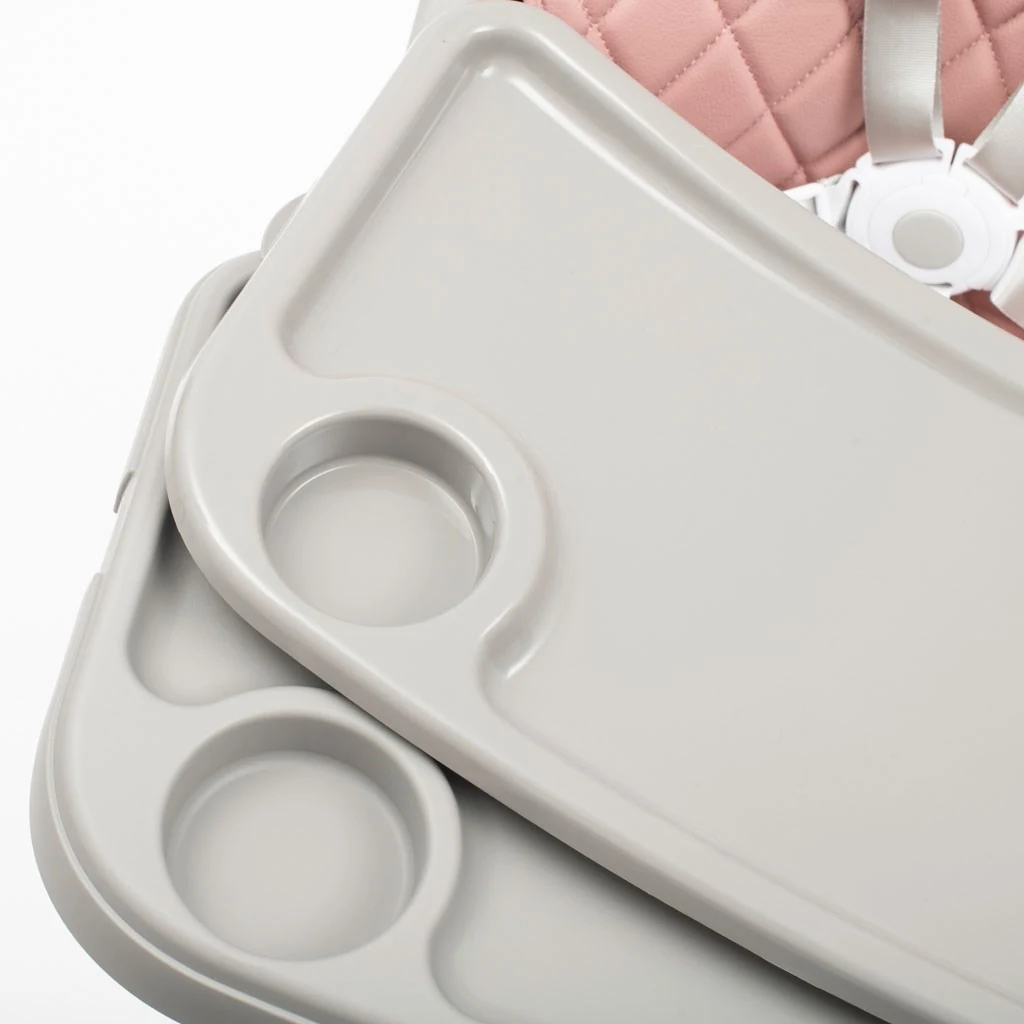 Jídelní židlička Baby Mix Freja wooden dusty pink