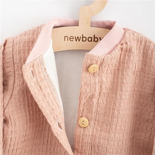 Kojenecký mušelínový kabátek New Baby Comfort clothes růžová, vel. 86 (12-18m)