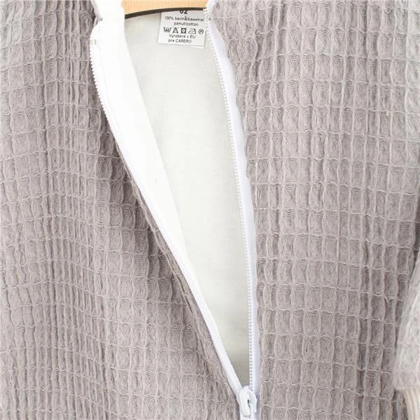 Kojenecký mušelínový overal s kapucí New Baby Comfort clothes šedá, vel. 80 (9-12m)