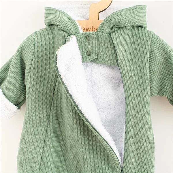 Kojenecká kombinéza s kapucí New Baby Frosty mint, vel. 74 (6-9m)