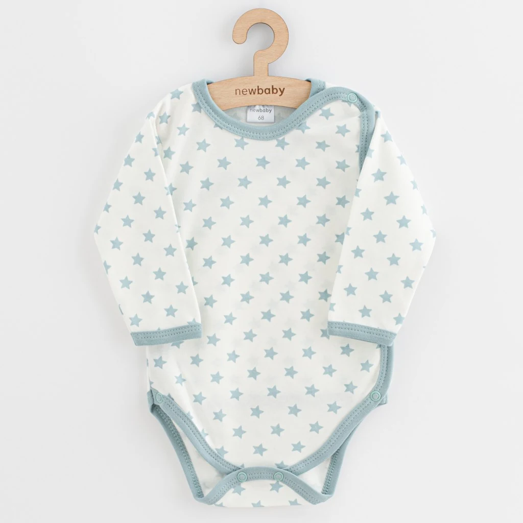 Kojenecké celorozepínací body New Baby Classic II Uni 3ks mátové, vel. 68 (4-6m)