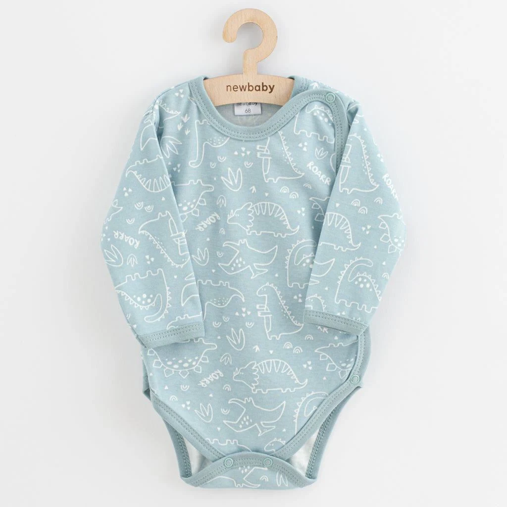 Kojenecké celorozepínací body New Baby Classic II Uni 3ks mátové, vel. 68 (4-6m)