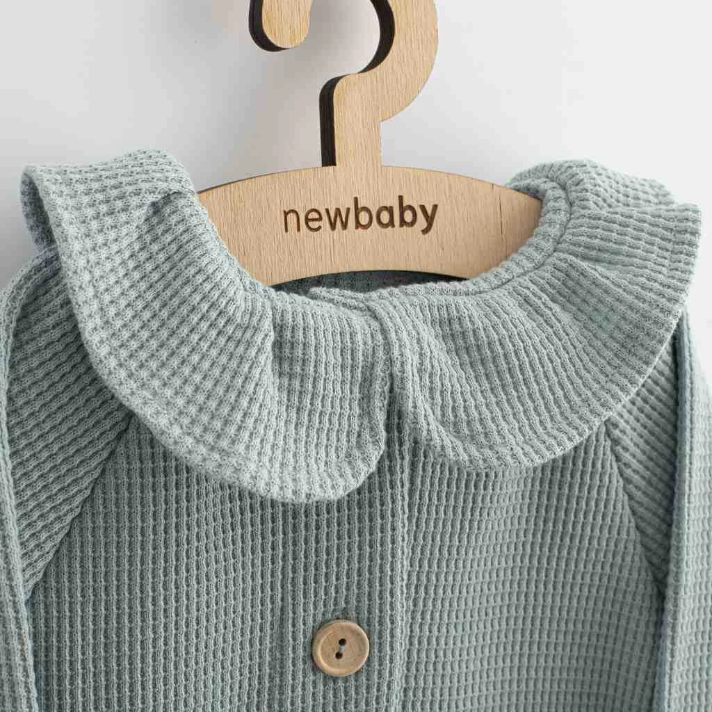 Kojenecký kabátek na knoflíky New Baby Luxury clothing Laura šedý, vel. 80 (9-12m)