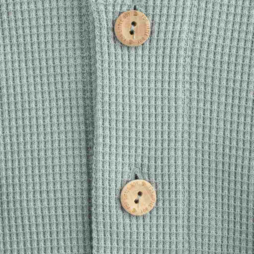 Kojenecký kabátek na knoflíky New Baby Luxury clothing Laura šedý, vel. 80 (9-12m)