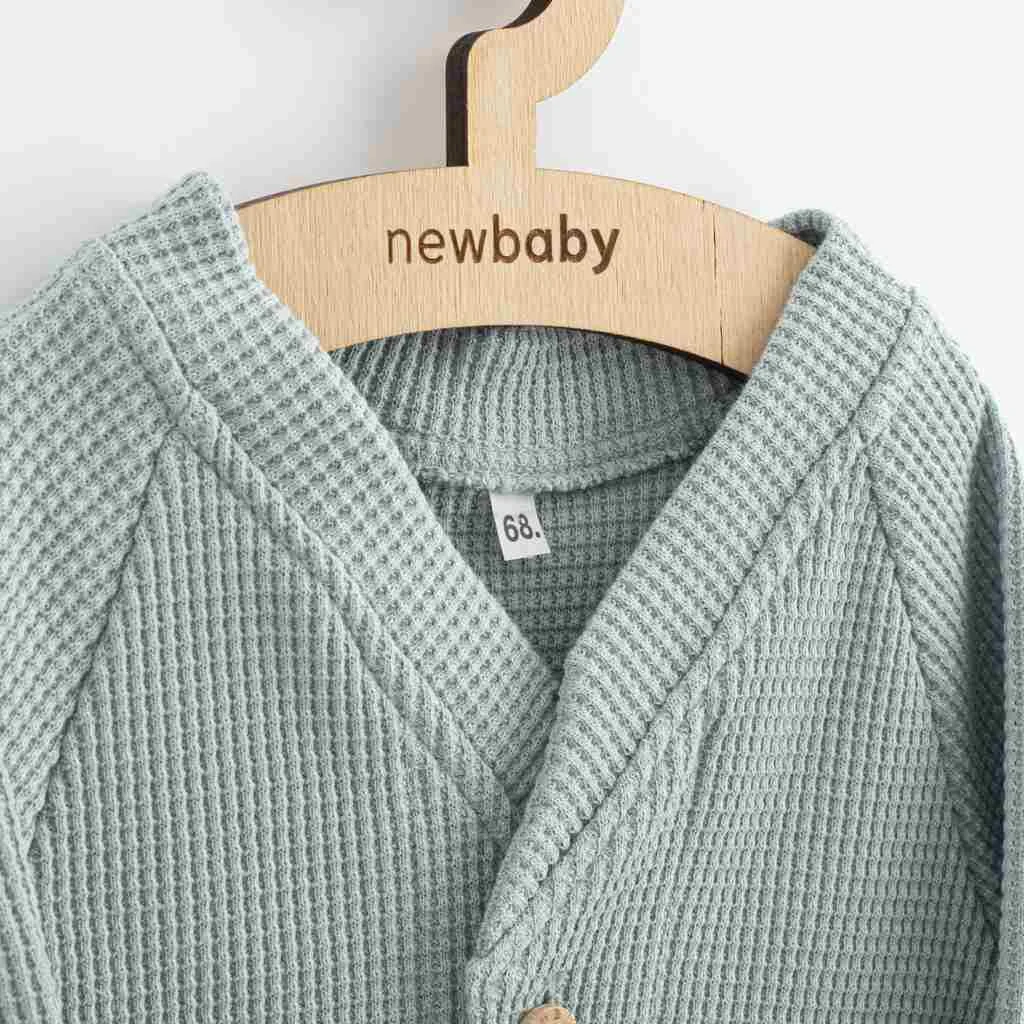 Kojenecký kabátek na knoflíky New Baby Luxury clothing Oliver šedý, vel. 86 (12-18m)
