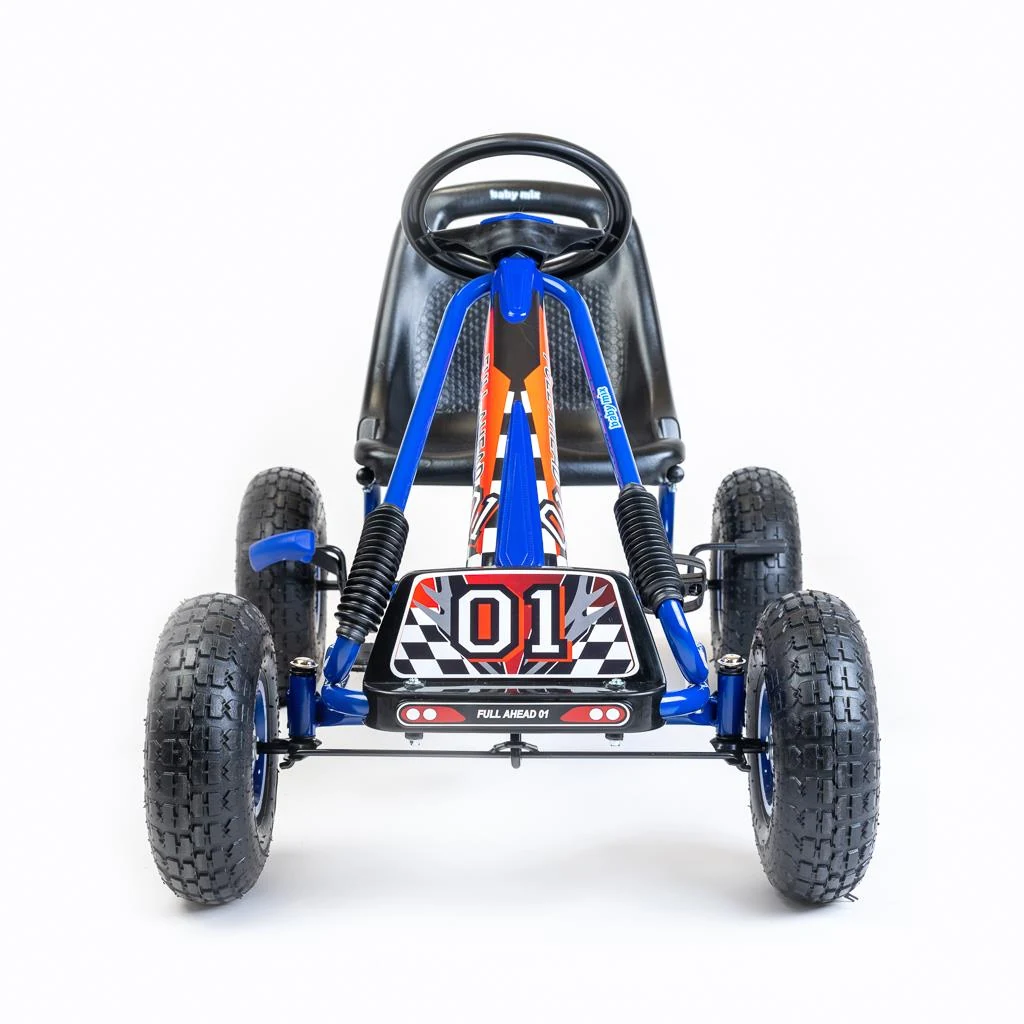 Dětská šlapací motokára Go-kart Baby Mix Razor modrá