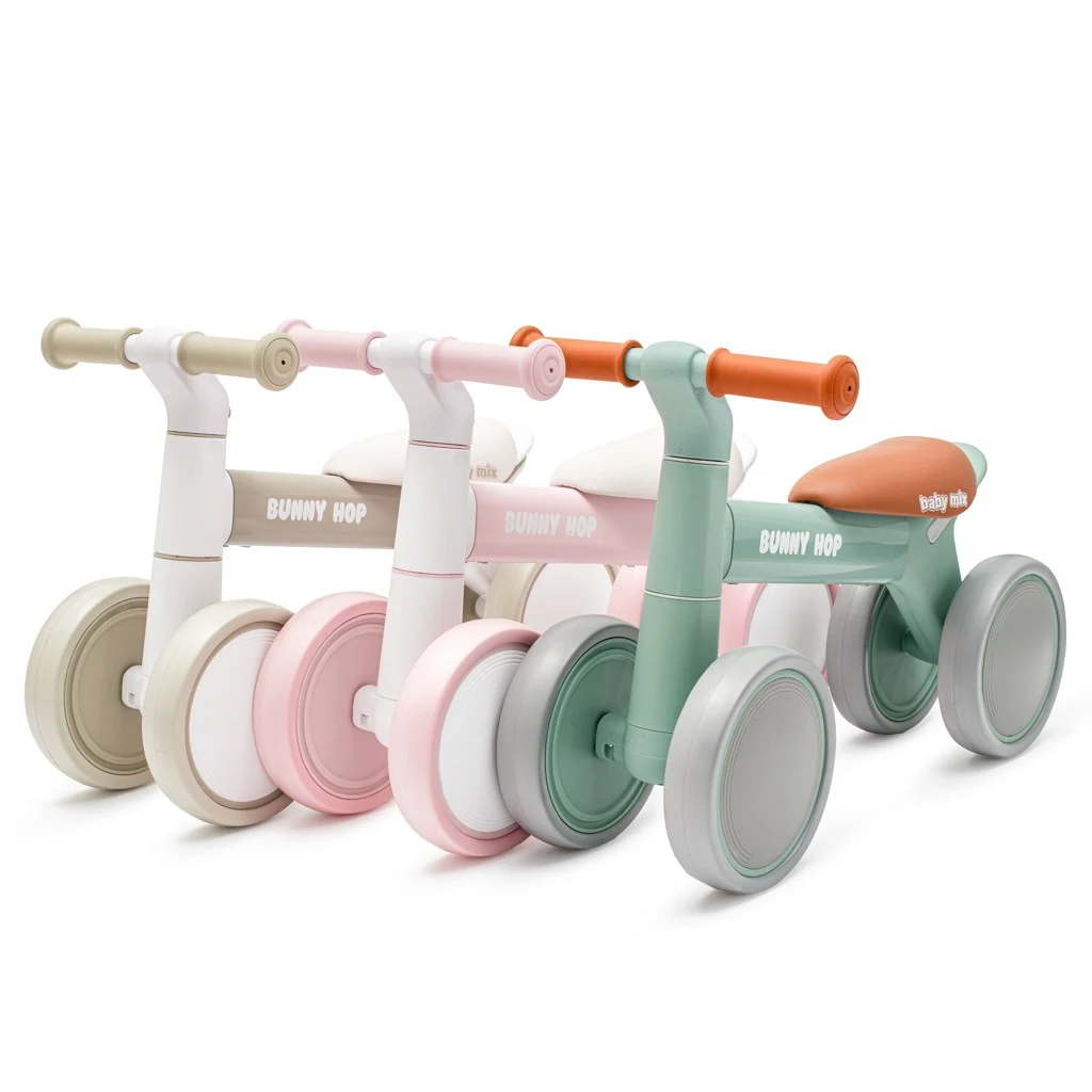 Dětské odrážedlo Baby Mix Bunny Hop Ultralight růžové