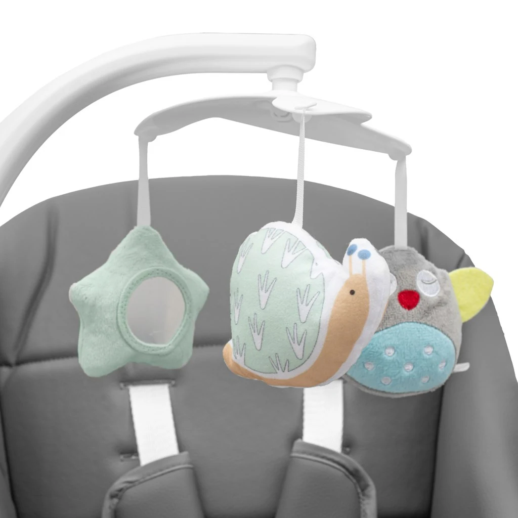 Dětská jídelní židlička 2v1 SMART New Baby grey
