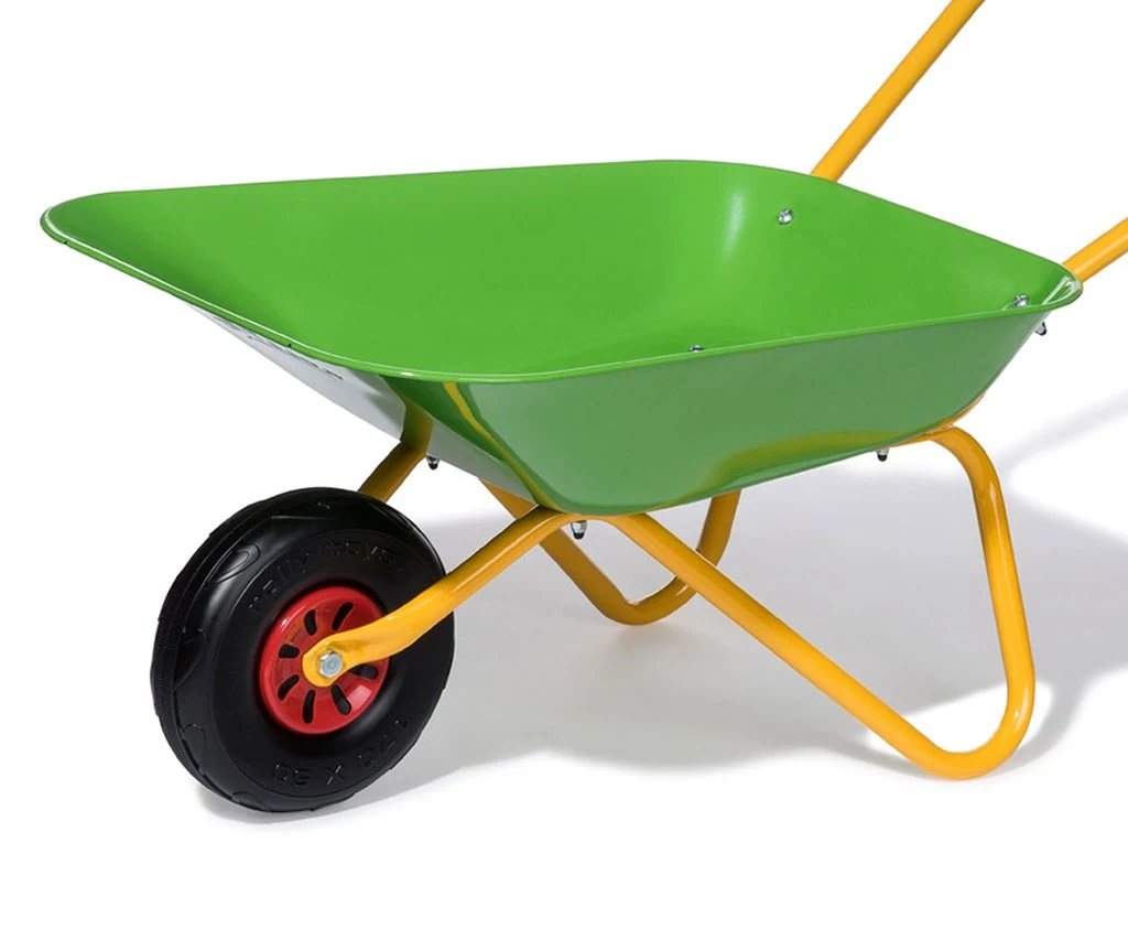 Dětské zahradní kolečko kovové Milly Mally Rolly Toys zelené