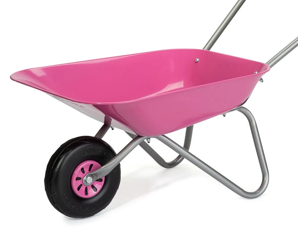 Dětské zahradní kolečko kovové Milly Mally Rolly Toys růžové
