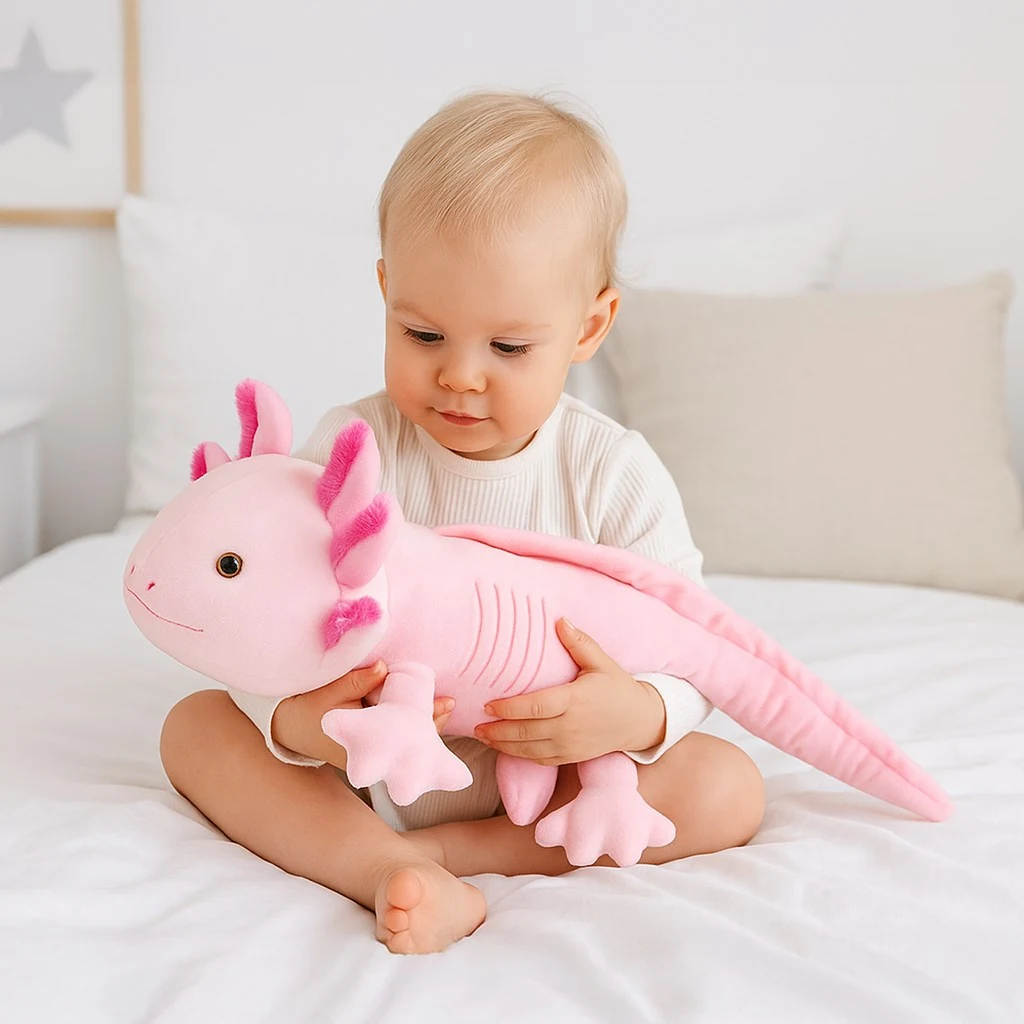 Plyšová hračka Axolotl Baby Mix 45 cm růžový