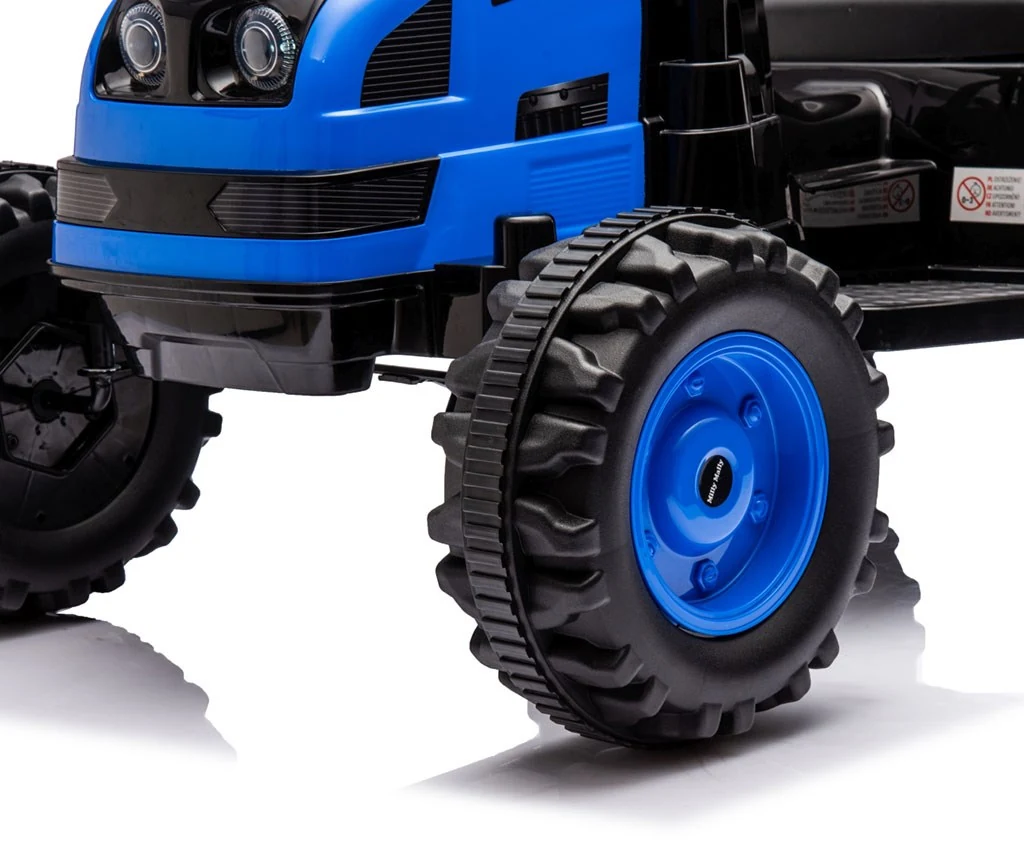 Elektrický traktor s vlečkou Milly Mally Farmer modrý