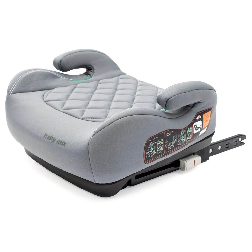 Autosedačka-podsedák BABY MIX HERO Plus ISOFIX I-SIZE grey 2026