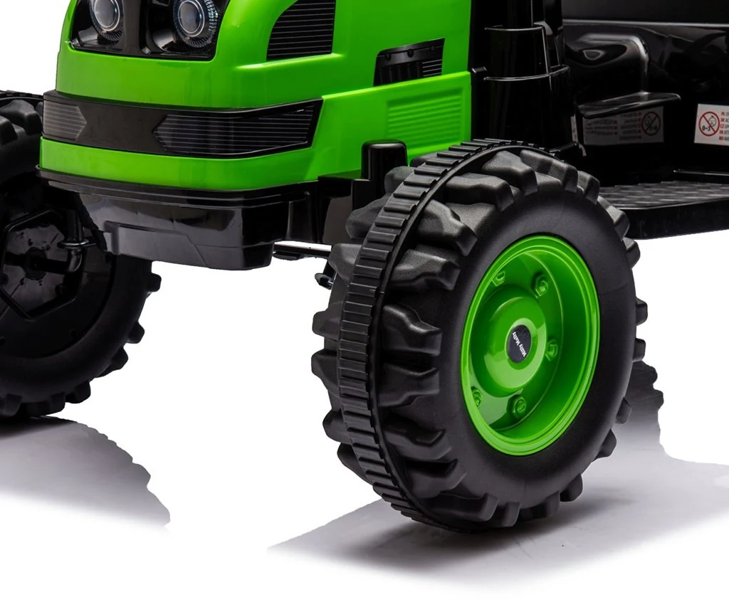 Elektrický traktor s vlečkou Milly Mally Farmer zelený
