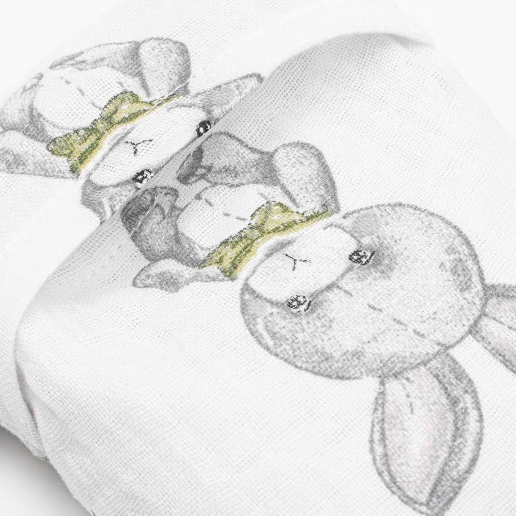 Mušelínový termofor s višňovými peckami New Baby STANDARD rabbit