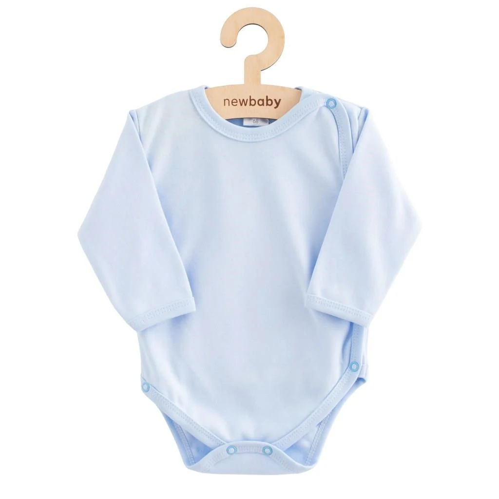 Kojenecké celorozepínací body New Baby Classic II modré, vel. 56 (0-3m)