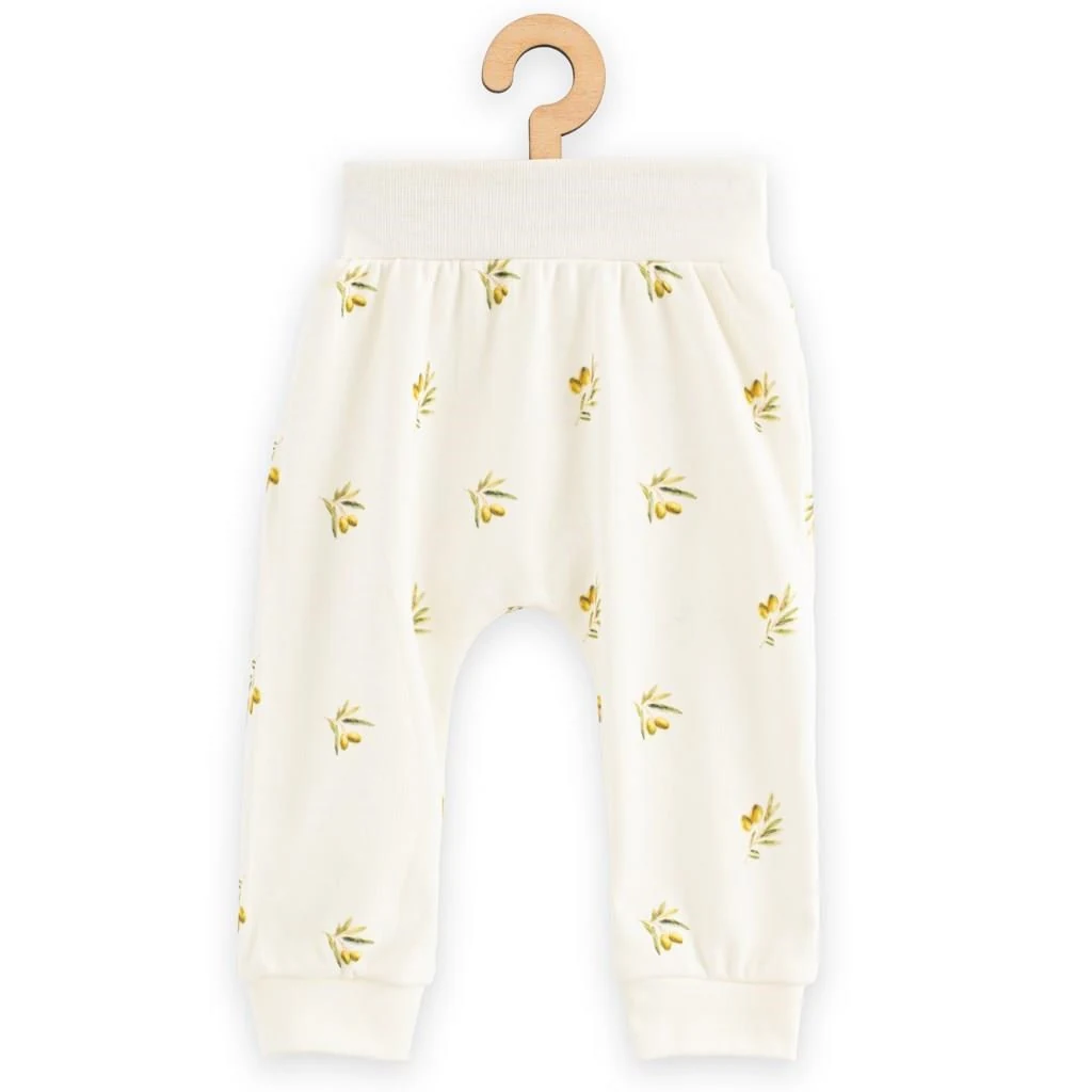 Kojenecké kalhoty z organické bavlny New Baby Olivy, vel. 68 (4-6m)