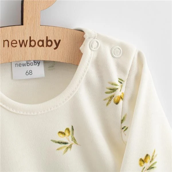Kojenecké šaty z organické bavlny s dlouhým rukávem New Baby Olivy, vel. 74 (6-9m)